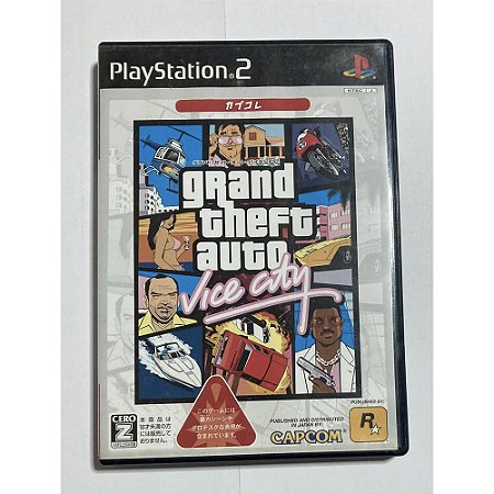 GTA, Grand Theft Auto Vice City, PS2 Japonês Original (Mídia Física) - Usado