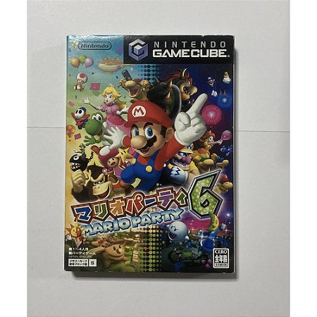 Mario Party 6, Gamecube Japonês Original (Mídia Física) - Usado