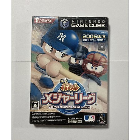Jikkyou Powerful Pro Major League, Gamecube Japonês Original (Mídia Física) - Usado