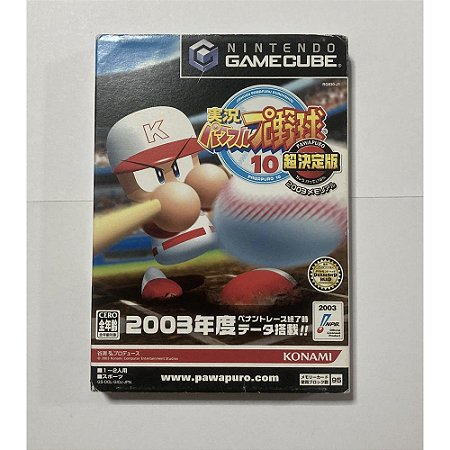 Jikkyou Powerful Pro Yakyuu 10, Gamecube Japonês Original (Mídia Física) - Usado