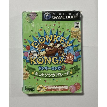 Donkey Konga 2, Gamecube Japonês Original (Mídia Física) - Usado