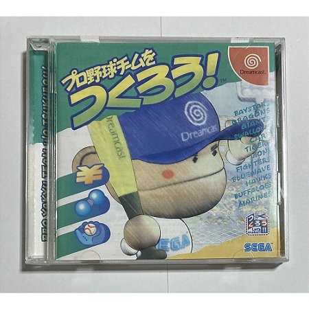 Pro Yakyu Team Wo Tsukurou, Dreamcast Japonês Original (Mídia Física) - Usado