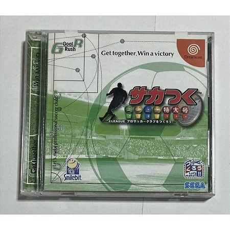 J League Pro Soccer Club Saka Tsuku Tokudaigou, Dreamcast Japonês Original (Mídia Física) - Usado