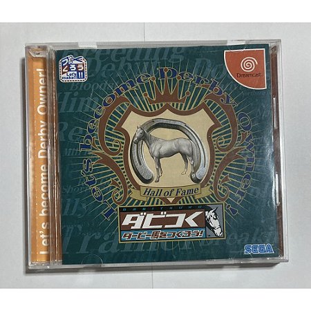 Derby Tsuku Derby Uma O Tsukurou, Dreamcast Japonês Original (Mídia Física) - Usado