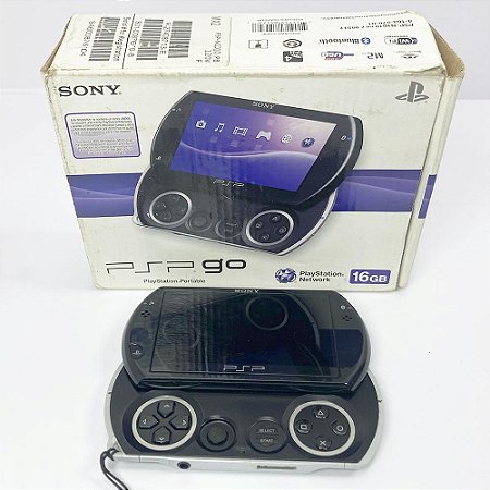 PSP GO, PlayStation Portátil, Modelo PSP-N1010 PB, Original Sony, Usado