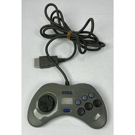 Controle Sega Saturno, Cinza, Original Sega (Usado)