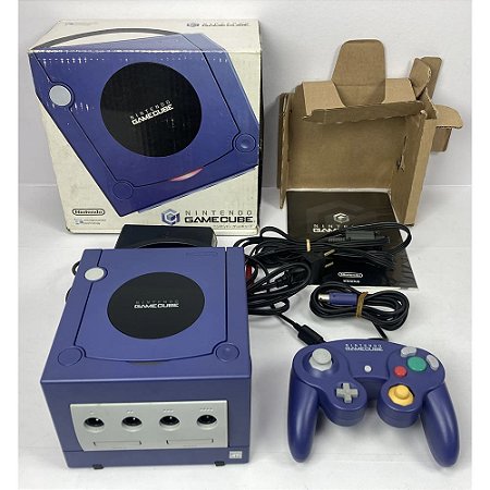 Gamecube Azul, Na Caixa, Com 1 Controle Original, Nintendo (Usado)