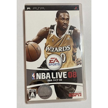 NBA Live 08, PSP Japonês Original (Mídia Física) - Usado