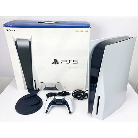 Playstation 5, Com Leitor, Na Caixa Seriado, CFI-1014A, Nacional, Seminovo