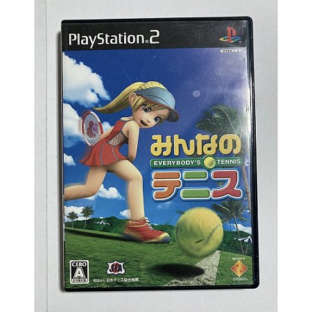 Everybodys Tennis, PS2 Japonês Original (Mídia Física) - Usado