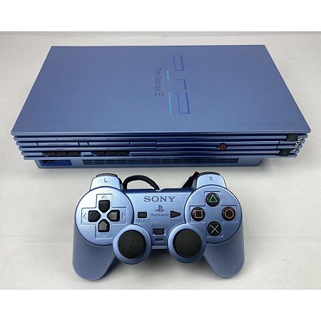 PlayStation 2, Aqua Blue, Modelo SCPH 39000, PS2, (Usado)