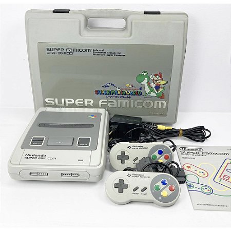 Super Famicom, Com Maleta Original, 2 Controles Originais, Nintendo (Usado)