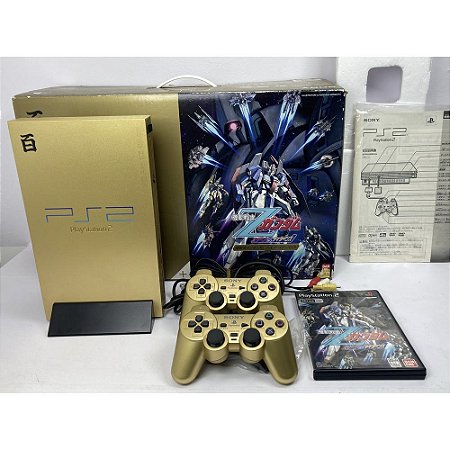 PlayStation 2, Gundam Edition, Completo Na Caixa Seriado, Modelo SCPH 55000 GU, PS2, (Usado)