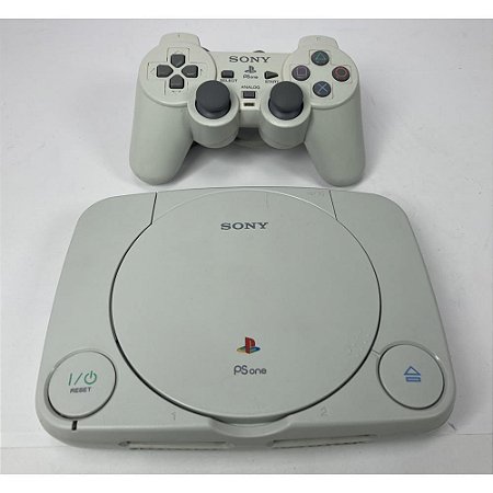 PlayStation 1 Slim, PSONE, Babe, 1 Controle, Modelo SCPH-101, PS1, (Usado)