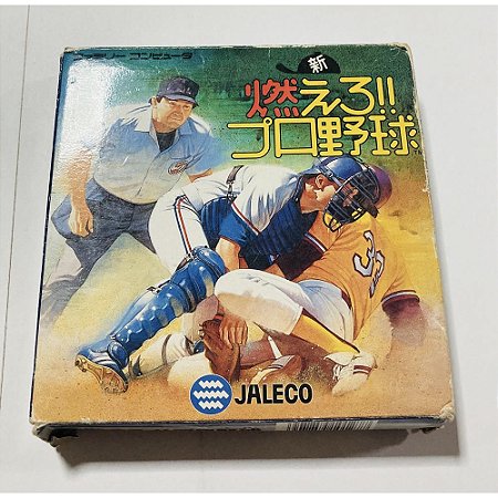 Shin Moero!! Pro Yakyuu Famicom Jaleco, Famicom Nintendinho Nes JP, Na Caixa, Original (Usado)