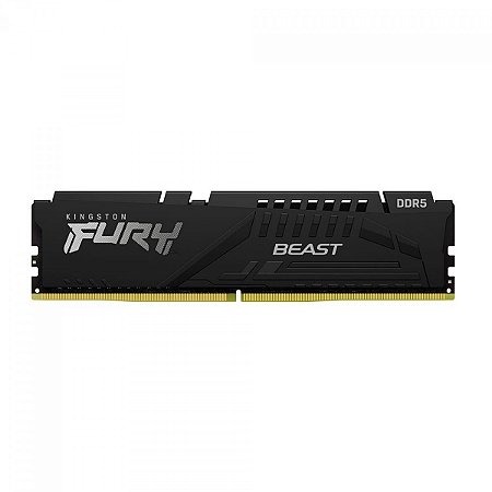 Memória DDR5 16GB, 6000MHz, FURY Beast, Kingston, Black