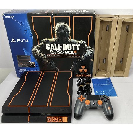 Playstation 4, Ed. Call of Duty Black Ops III, Na Caixa Seriado, CUH-1200B, PS4 (Seminovo)