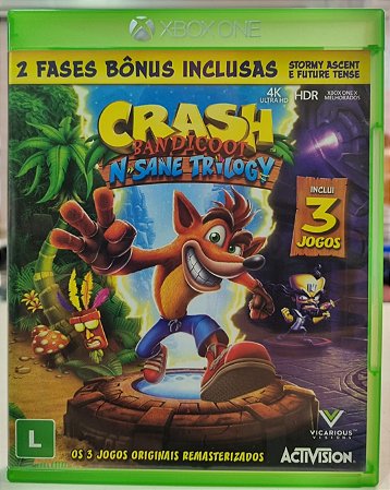 Crash Bandicoot N Sane Trilogy - Xbox One (Mídia Física) - USADO
