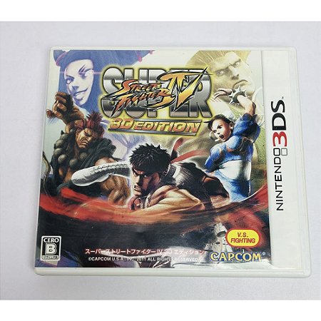 Jogo Super Street Fighter 4 3d Edition, Nintendo 3DS Japonês Original (Usado)