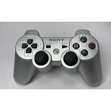 Controle Playstation 3 Prata, DualShock 3, Original Sony (Usado)