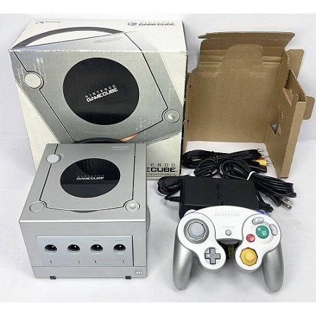 Gamecube Prata, Na Caixa, com 1 Controle Original, Nintendo (Usado)