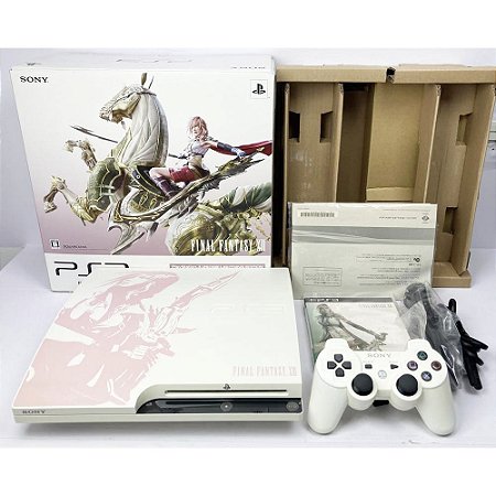 PlayStation 3 Slim, Ed. Final Fantasy XIII, Com Jogo Original, Na Caixa Seriado, PS3, (Usado)