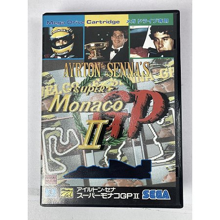 Ayrton Senna's Super Monaco GP II, Mega Drive Genesis Sega Japonês Original (Usado)