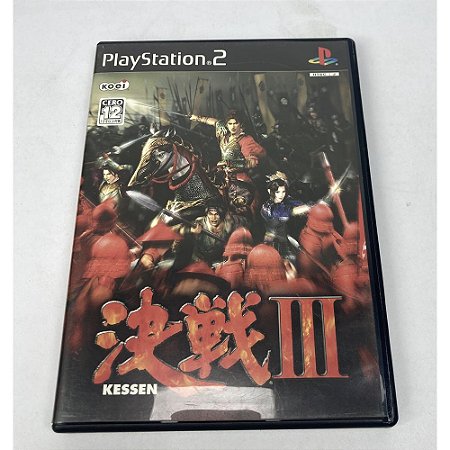 Kessen 3, PS2 Japonês Original (Mídia Física) - Usado