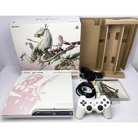 PlayStation 3 Slim, Ed. Final Fantasy XIII, Com Jogo Original, Na Caixa Seriado, PS3, (Usado)