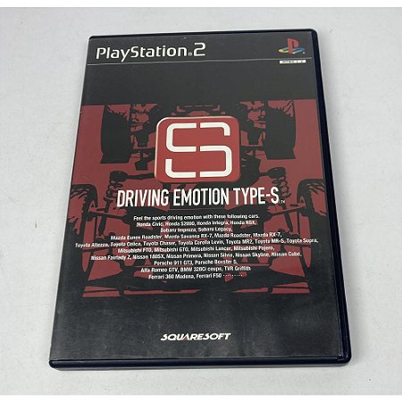 Driving Emotion Type-s, PS2 Japonês Original (Mídia Física) - Usado