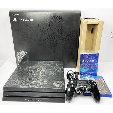 Playstation 4 PRO, Edição Kingdom Hearts, Na Caixa Seriado, PS4 (Seminovo)