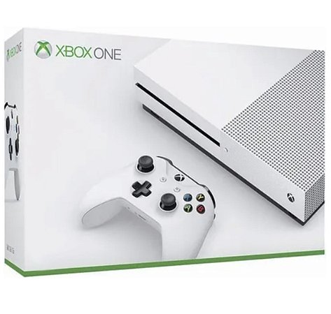 Xbox One S, 500GB, Na Caixa (Seminovo)