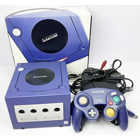 Gamecube Azul, Na Caixa, Com 1 Controle Original, Nintendo (Usado)