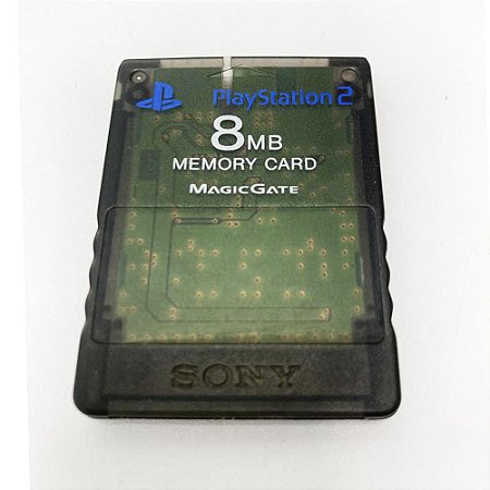 Memory Card Playstation 2, Edição Midnight Black, Sony, Original (Usado)