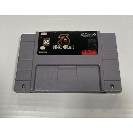 Mortal Kombat 3, Super Nintendo, Snes, Cartucho Original (Usado)