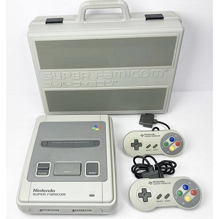 Super Famicom, Com Maleta Original, 2 Controles Originais, Nintendo (Usado)