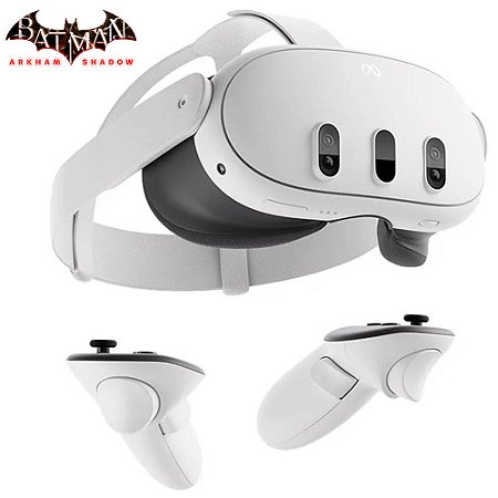 Meta Quest 3, 512GB, 4K, Com Batman Arkham Shadow, Lente Óculos de Realidade Virtual, (Novo, Lacrado)