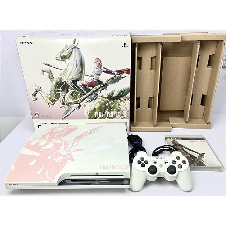 PlayStation 3 Slim, Ed. Final Fantasy XIII, Na Caixa Seriado, PS3, (Usado)