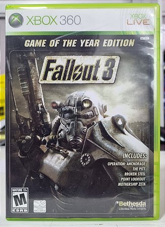 Fallout 3 GOTY - Xbox 360 / Xbox One (Mídia Física) - USADO