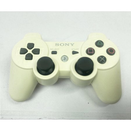 Controle Playstation 3, Branco, DualShock 3, Original Sony (Usado)