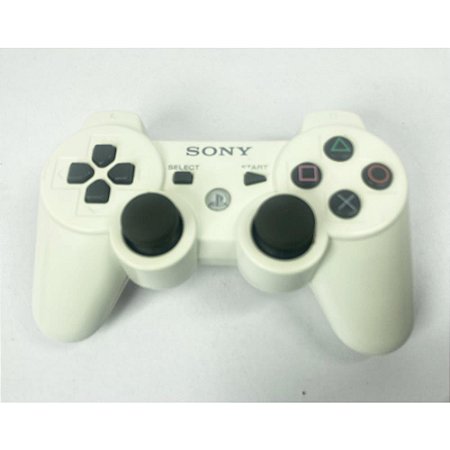Controle Playstation 3, Branco, DualShock 3, Original Sony (Usado)