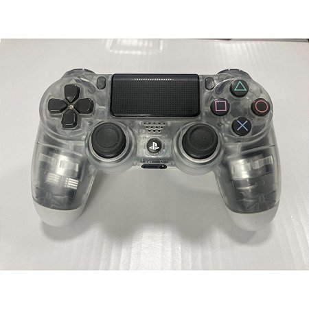Controle Playstation 4, Transparente, DualShock 4, Original Sony (Usado)