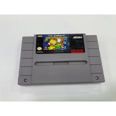 The Simpsons Bart´s Nightmare, Super Nintendo, Snes, Cartucho Original (Usado)