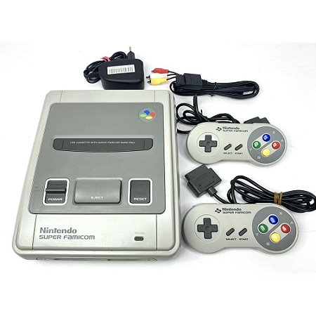 Super Famicom, Com 2 Controles Originais, Nintendo (Usado)