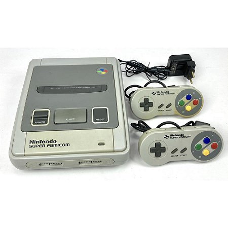 Super Famicom, Com 2 Controles Originais, Nintendo (Usado)