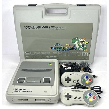 Super Famicom, Com Maleta Original, 2 Controles, Nintendo (Usado)