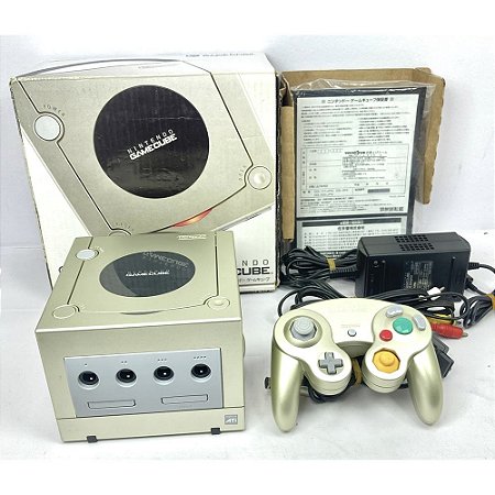 Gamecube Dourado, Na Caixa Seriado, Com 1 Controle Original, Nintendo (Usado)