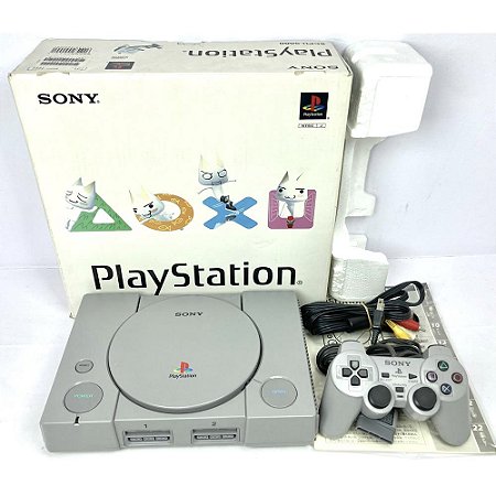 PlayStation 1, Na Caixa Seriado, 1 Controle, Modelo SCPH-9000, PS1, (Usado)