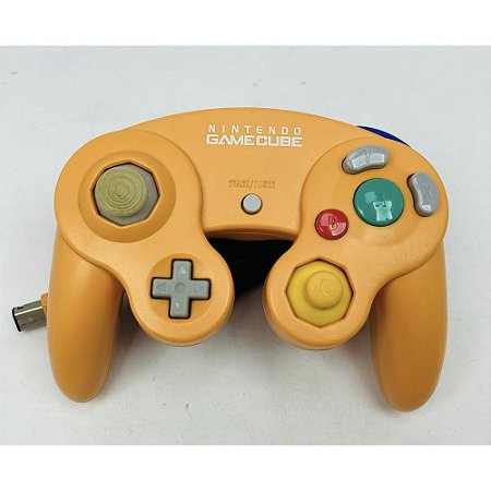 Controle Gamecube Laranja, Original, Nintendo (Usado)