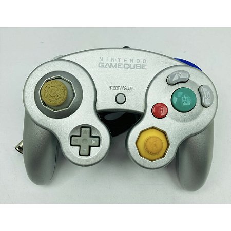 Controle Gamecube Prata, Original, Nintendo (Usado)